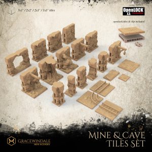 Mine & Cave Tiles Set by Gracewindale