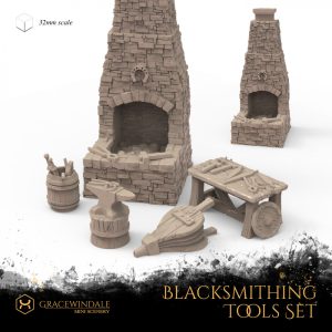 Blacksmith Tools Set by Gracewindale