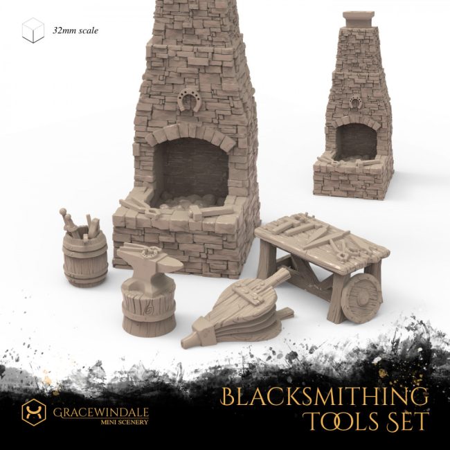 Blacksmith Tools Set by Gracewindale