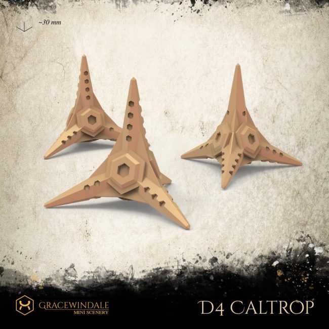 Caltrop D4 Die y Gracewindale