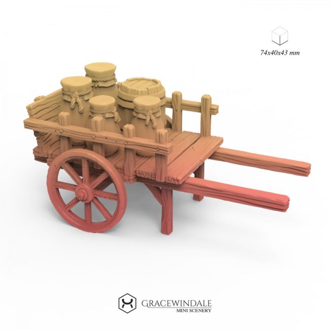 Cart with Goods by Gracewindale