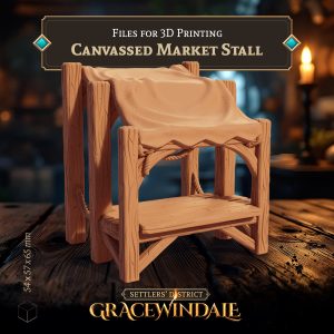 Canvassed Market Stall - Covered Vendor Booth by Gracewindale