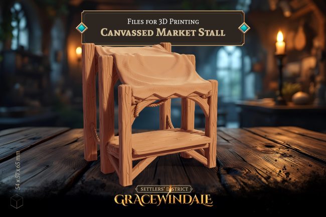 Canvassed Market Stall - Covered Vendor Booth by Gracewindale