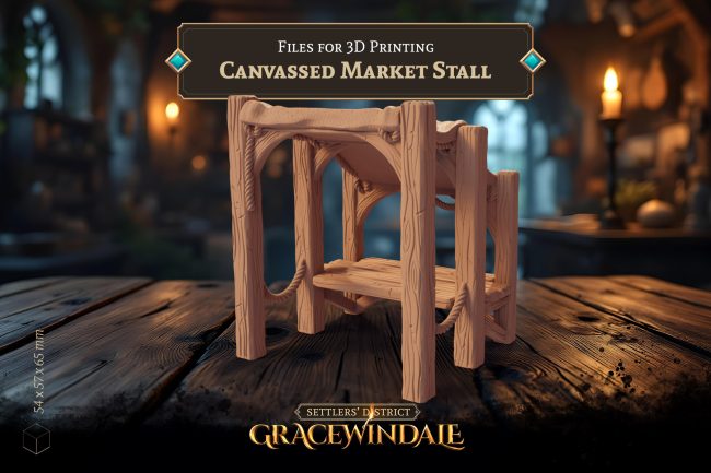 Canvassed Market Stall - Covered Vendor Booth by Gracewindale