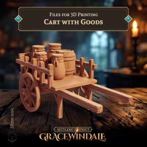 Cart with Goods by Gracewindale