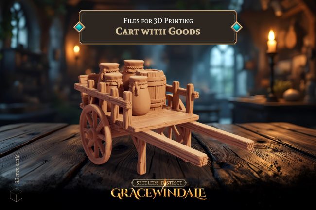 Cart with Goods by Gracewindale