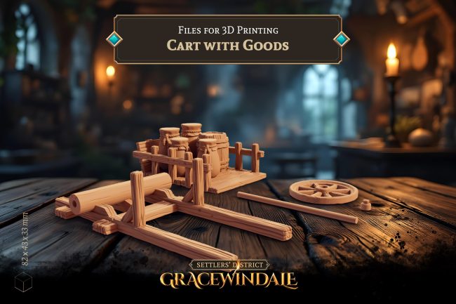 Cart with Goods by Gracewindale