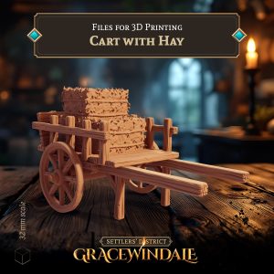 Cart with Hay by Gracewindale