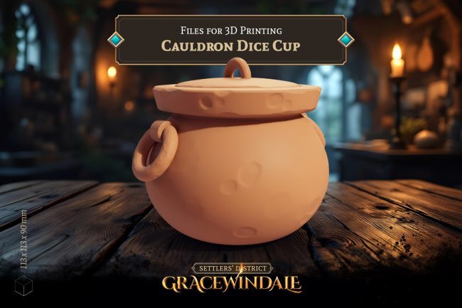 Cauldron Dice Cup by Gracewindale