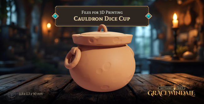 Cauldron Dice Cup by Gracewindale