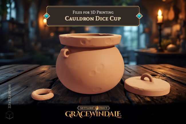 Cauldron Dice Cup by Gracewindale