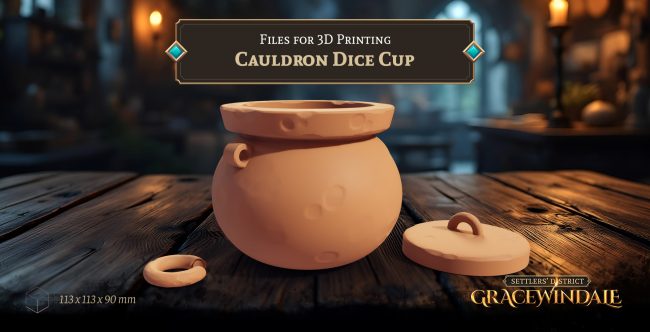 Cauldron Dice Cup by Gracewindale